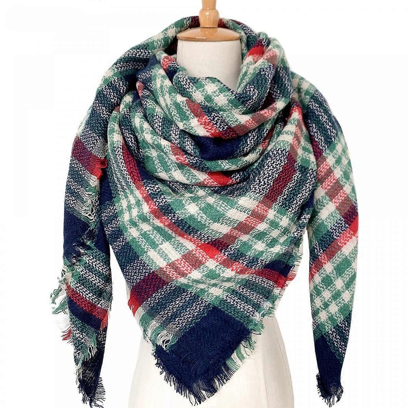 Women Tartan Scarf – Winter Long Scarves Plaid Warm Wraps Wool British Style For Ladies Spinning Tassel Shawl Long Stole,22 | Fruugo SG