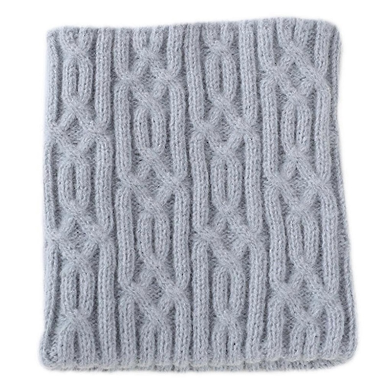 Comfy Winter Ribbed Circle Loop Scarf Warm for Infinity Chunky Cable Knitted Scarf for Female Ladies XMAS New Year Prese  Gray | Fruugo SG