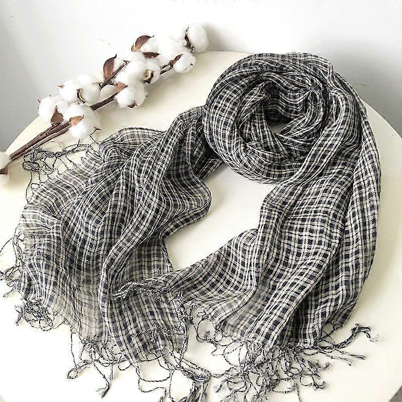 Cotton or linen scarf light shawl unisex, perfect gift for anyone | Fruugo SG