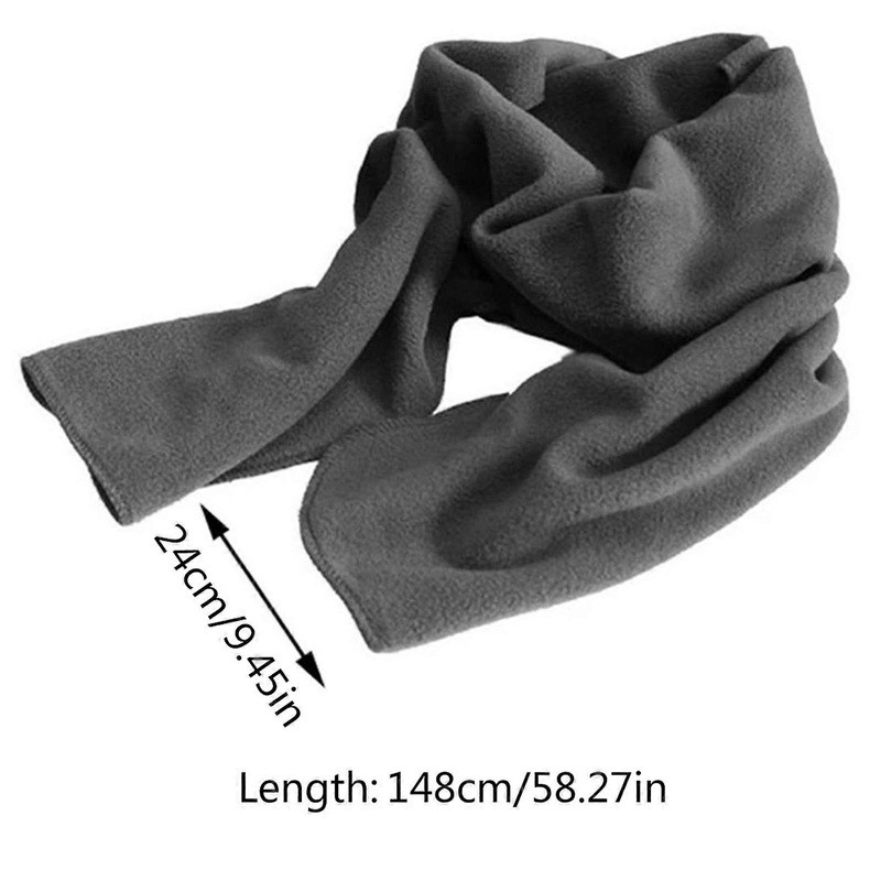 Cozy Lightweight Scarf Fleece Polyester Shawl Wrap Warm Pure Color for Fall Winter Season Driving Running Cycling Hiking  Fluorescent orange | Fruugo SG