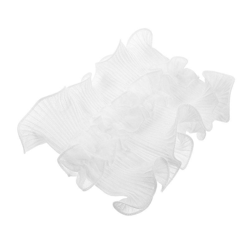 Elegant Lace Ruffle Collar Shawl For Women Detachable Faux High Turtleneck Design White Costume Accessory For Dates 1Pcs | Fruugo SG