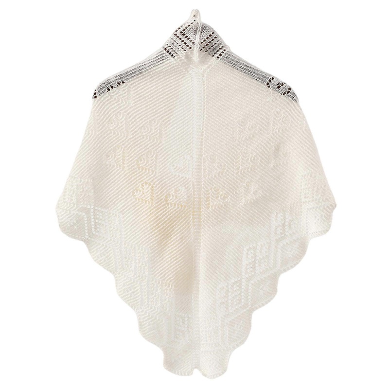 Elegant Triangular Neckerchief for Lady Girl Essential Accessory Air Conditioned Room Shoulder Draped Women’s Shawl  White | Fruugo SG