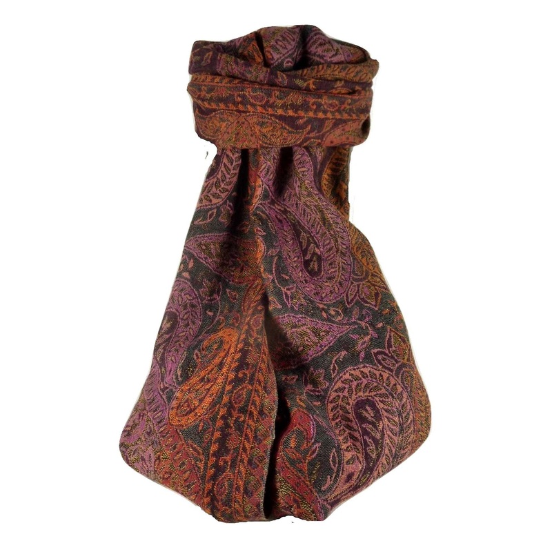 Muffler Scarf 4353 in Fine Pashmina Wool from the Heritage Range by Pashmina & Silk | Fruugo SG