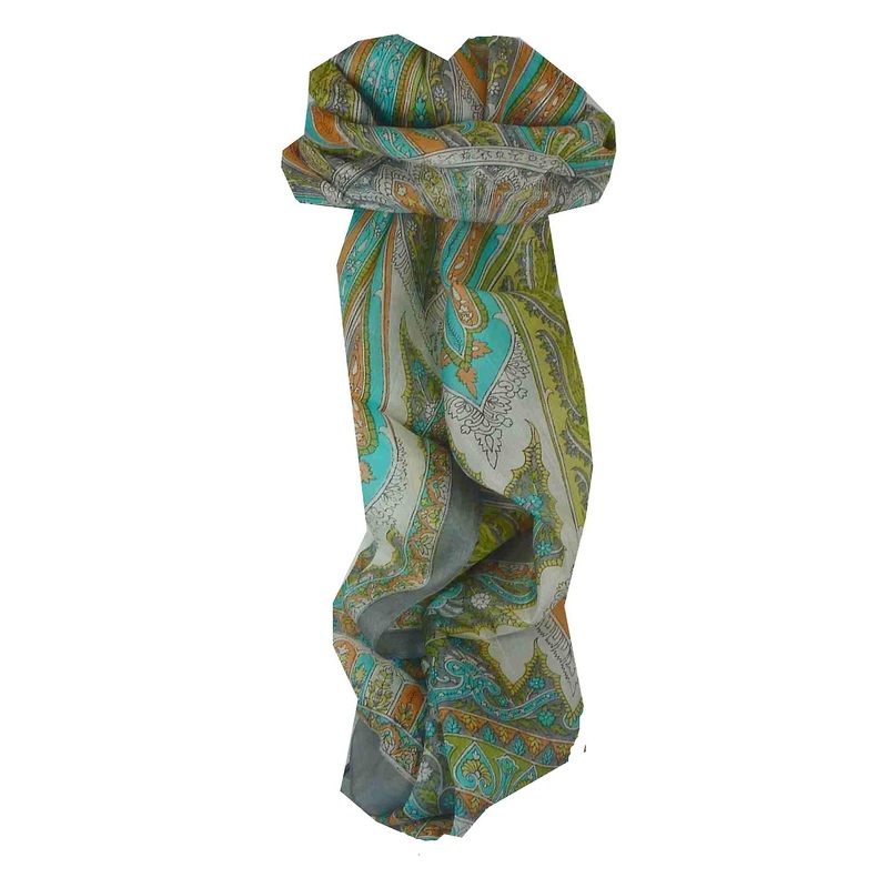 Mulberry Silk Traditional Long Scarf Tulisa Grey by Pashmina & Silk | Fruugo SG