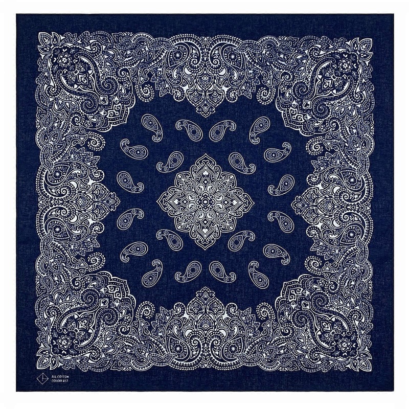 Paisleys Pattern Headscarf Large Square Head Scarf Bandana Styles Headscarf for Casual Wear  Navy Blue | Fruugo SG