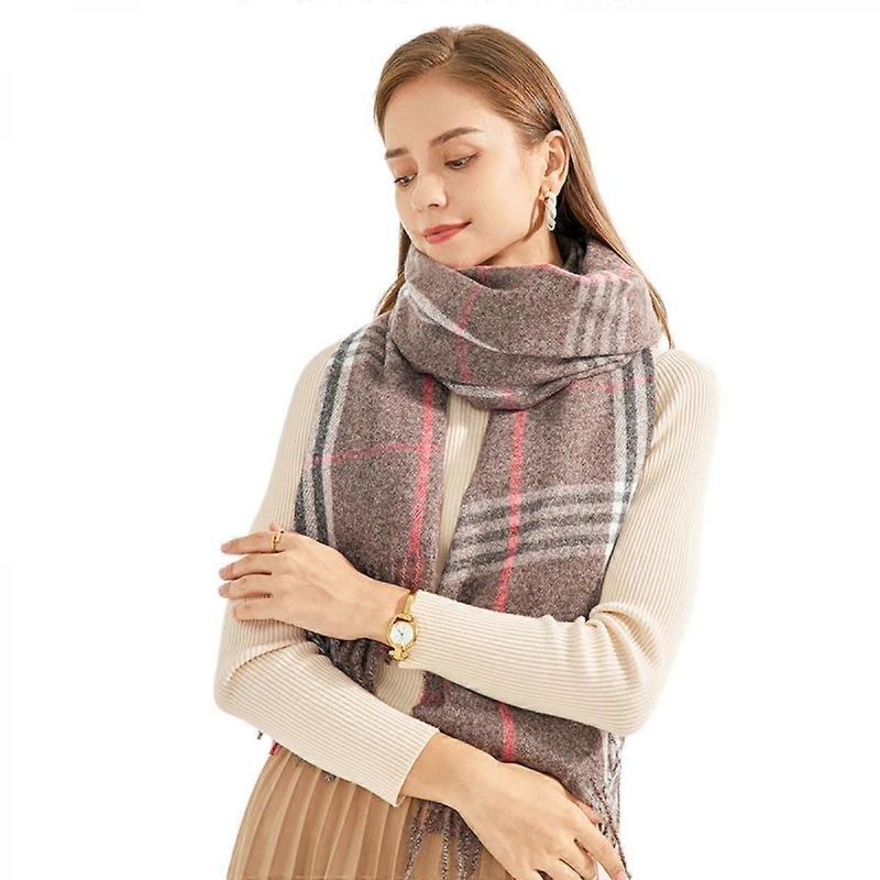 Plaid Cashmere Feel Classic Soft Luxurious Winter Scarf For Men WomenBrown | Fruugo SG
