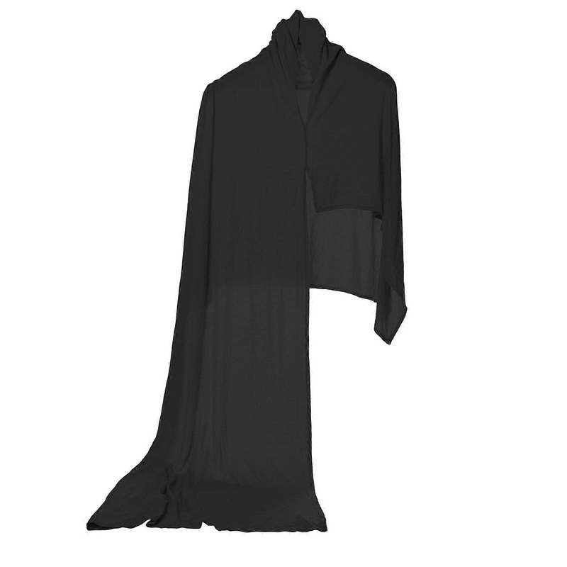 Quick Draping Cotton Turban Scarf Hijab Muslims Headscarf Large Neckerchief for Daily Commute and Religious Activity  Black | Fruugo SG