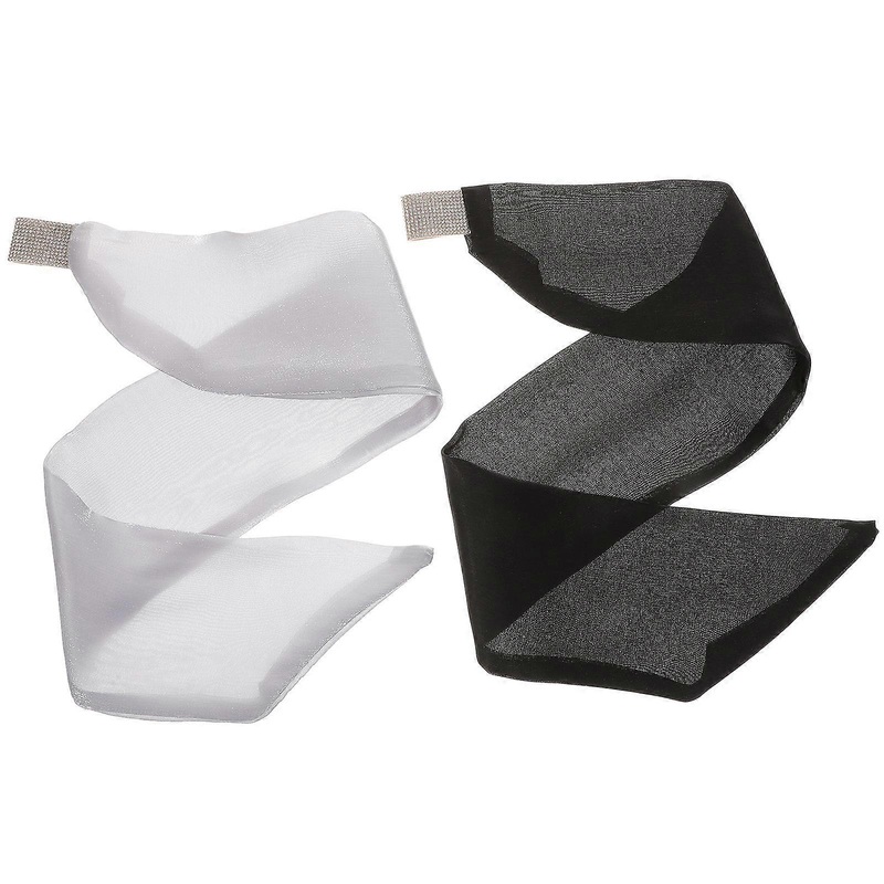 Silk Neckerchief Women Dates Travels Weddings Photos Vacations 2Pcs Long Strip Imitation Silk | Fruugo SG