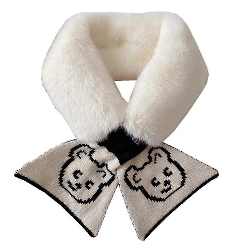 Soft Plush Children Scarf Winter Polyester Collar Children Neck Warmer Kids Scarves Outdoor Neckerchief Winter Supplies  White | Fruugo SG
