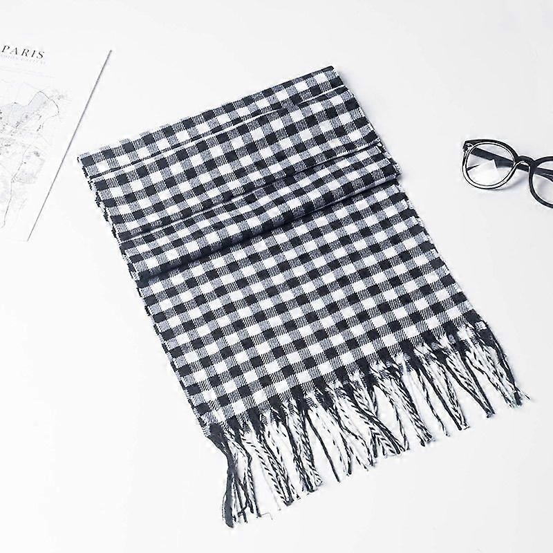 Super soft classic literary plaid imitation cashmere feel winter scarf thickened and warm all-match (25 grids) | Fruugo SG
