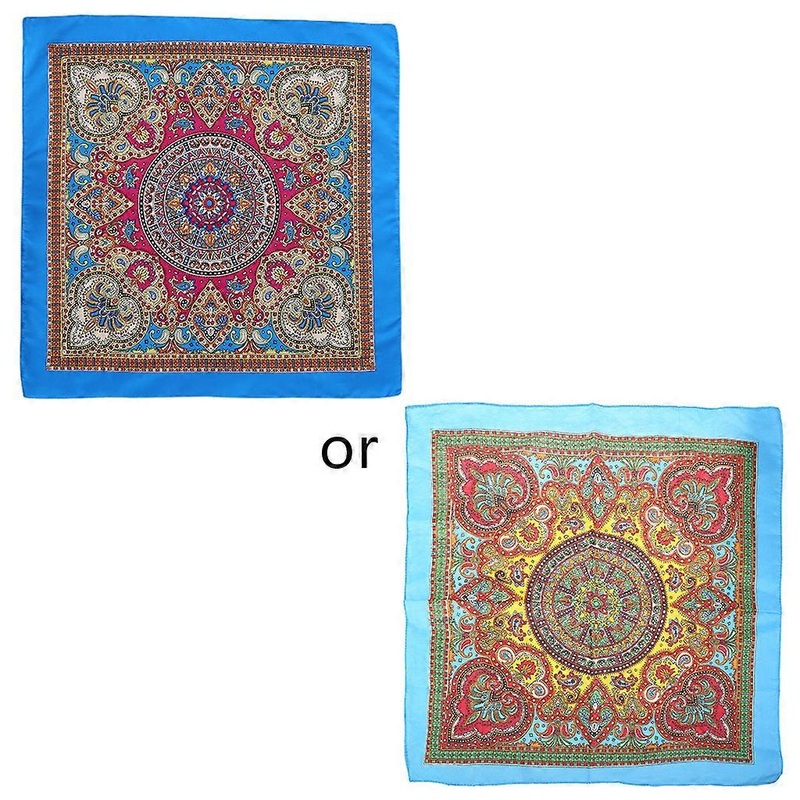 Unisex Cotton Hip Hop Bandana Headwear Ethnic Colorful Paisley Hair Band for Head Sqaure Scarf Neck Wrap Mask Wristband  Blue | Fruugo SG