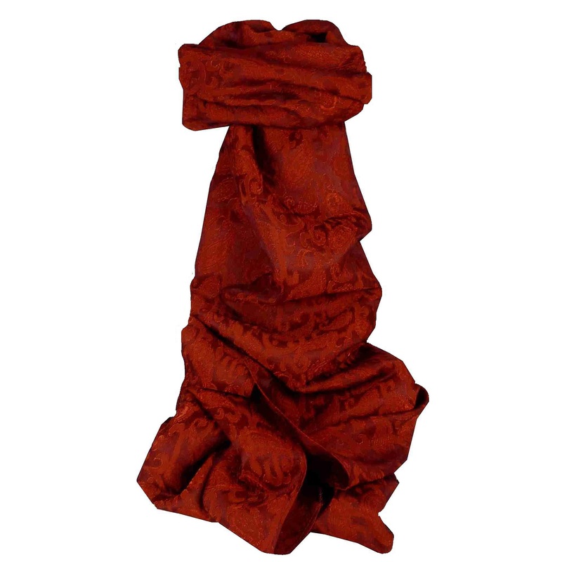 Vietnamese Silk Scarf Reversible Hoi-An Vinh Ruby by Pashmina & Silk | Fruugo SG