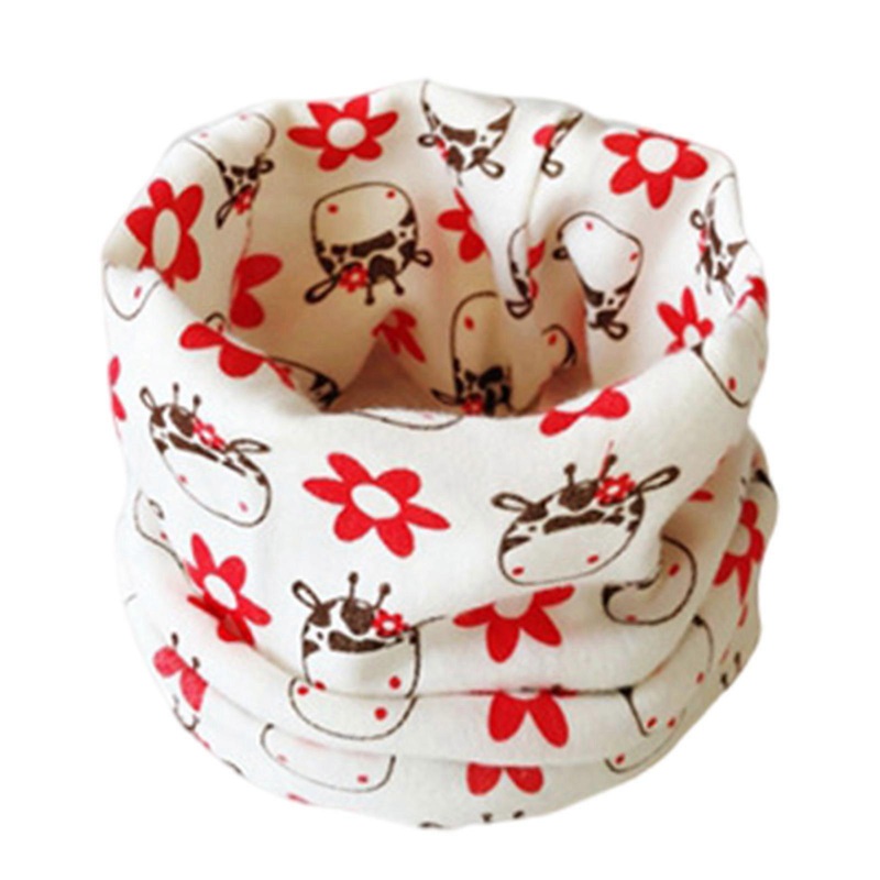 Warm Cotton Neck Gaiters Child Cotton Neck Wrap Printed Pattern Neck Cover for School Travel  White flower deer th | Fruugo SG
