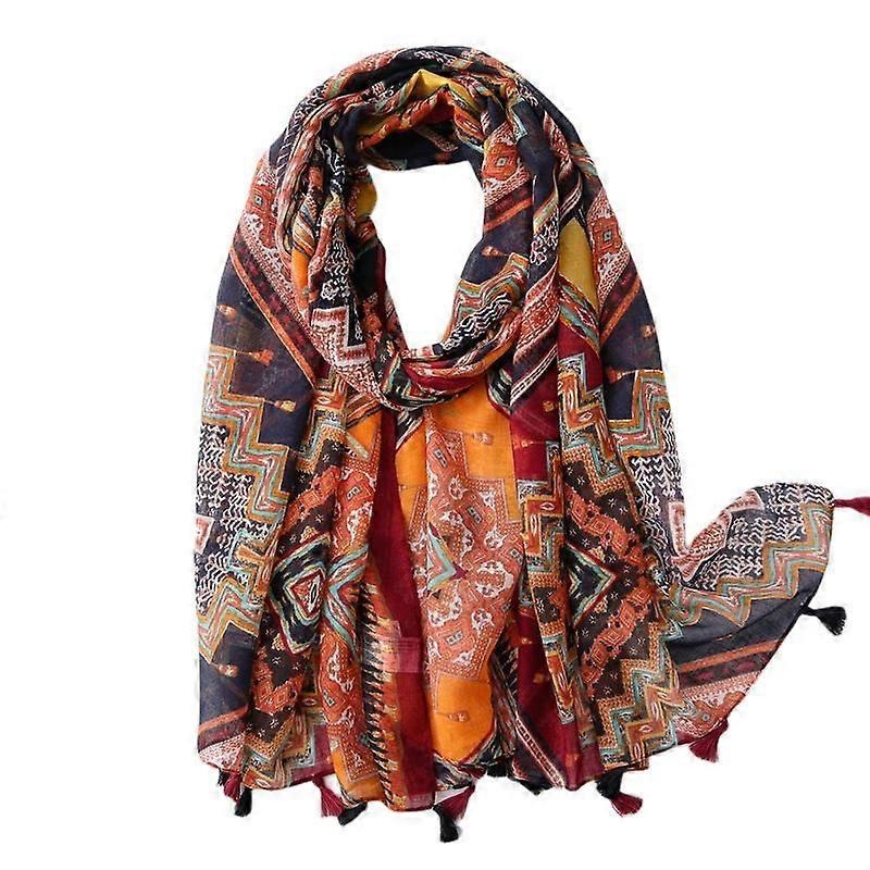 Women’s Boho Scarf Lightweight Floral Print Scarf Fall/Winter Fashion Fringe Scarf Shawl,Birthday Gift,Christmas Gift-SL2003-012 | Fruugo SG
