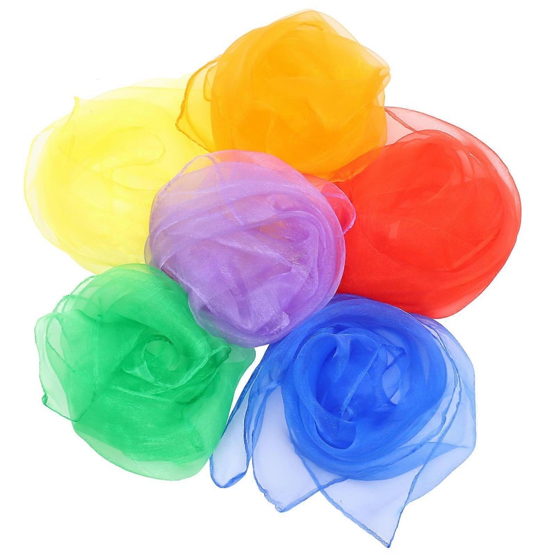 Dancing Scarves Juggling Scarves Stage Performance Colorful Square Red 60x60cm Fashion Accessory 12Pcs | Fruugo SG