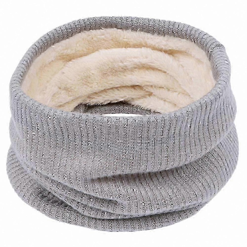 Double-Layer Fleece Neck Warmer Thick Knit Windproof Loop Scarf Soft Winter Accessory | Fruugo SG