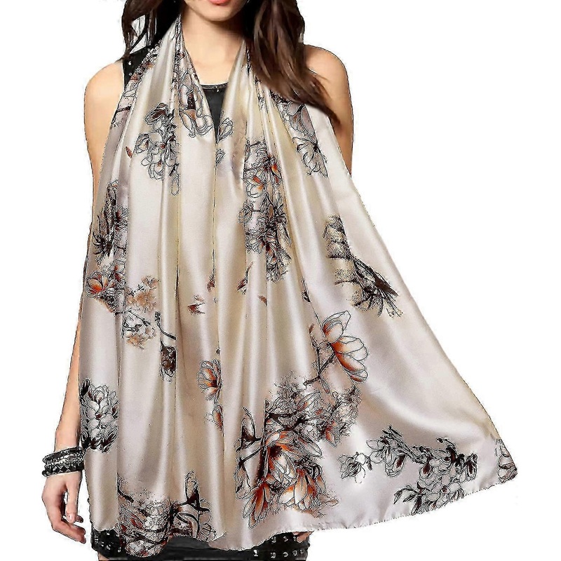 Floral Printed Satin Shawl for Women – Lightweight Fashion Wrap for Sleep & Style | Fruugo SG