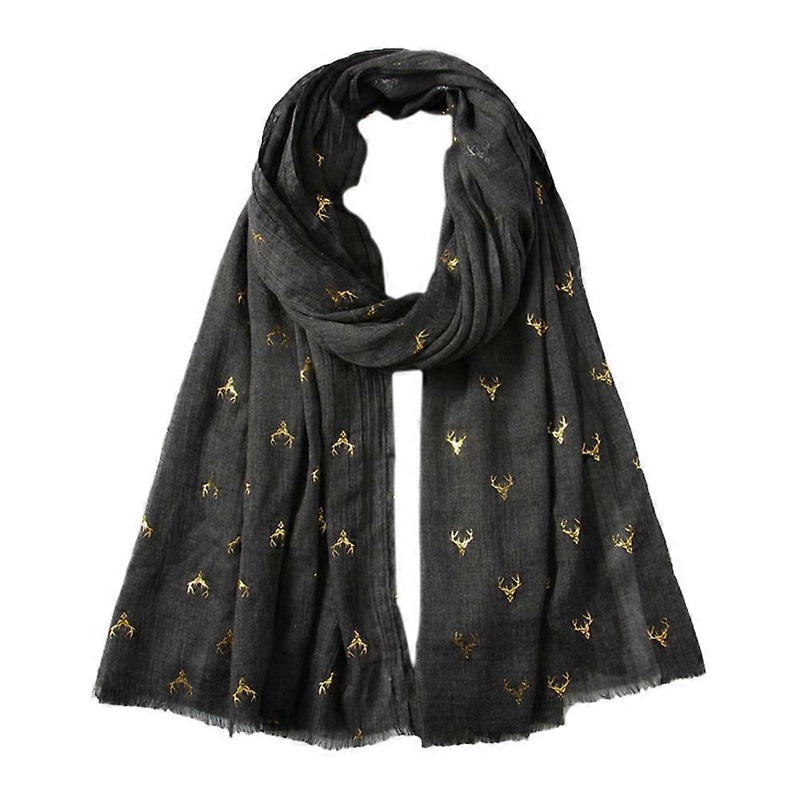 Knit Scarf Women Men Warmth Comfortable Winter Christmas Formal Wear Black 1Set | Fruugo SG