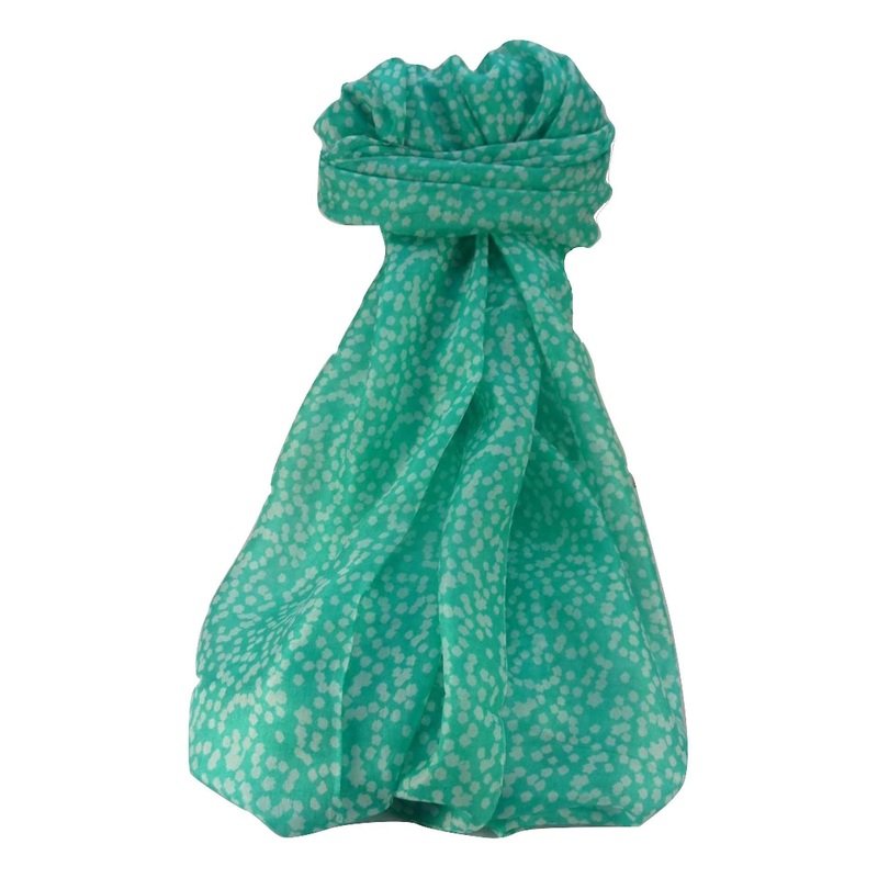 Mulberry Silk Contemporary Long Scarf Mirza Aqua by Pashmina & Silk | Fruugo SG