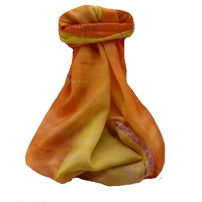 Mulberry Silk Contemporary Long Scarf Raman Primrose by Pashmina & Silk | Fruugo SG