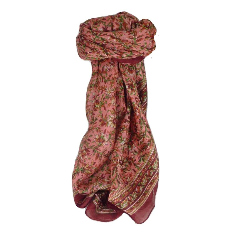 Mulberry Silk Traditional Square Scarf Ulla Wine by Pashmina & Silk | Fruugo SG
