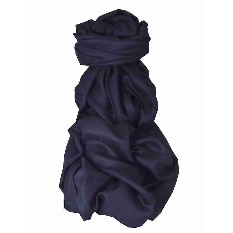 Pashtoosh Luxury Cashmere Stole Dark Blue by Pashmina & Silk | Fruugo SG