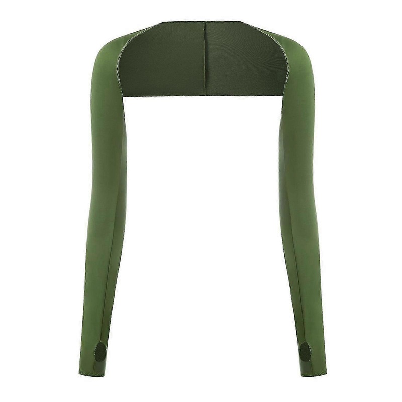 Uv Sun Protection Cooling Shawl Arm Sleeves For Women Men With Thumb Hole Arm Cover Shrug For Driving, Riding, Fishing Army Green | Fruugo SG