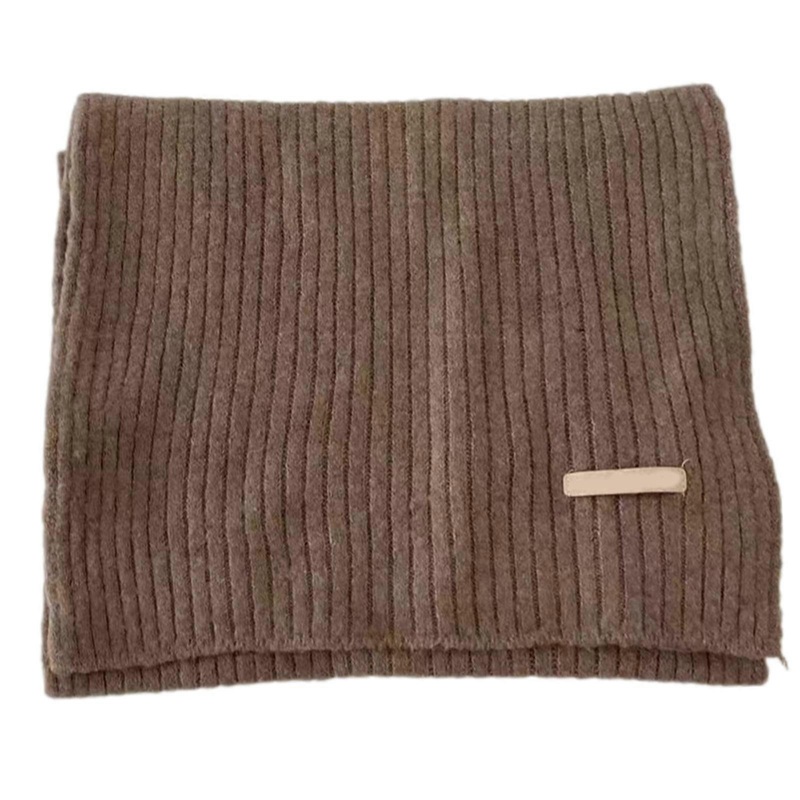 Warm Knitted Scarf Simple Street Shawl Multipurpose Neckerchief Neck Warmer for Outdoor Activity  Coffee | Fruugo SG