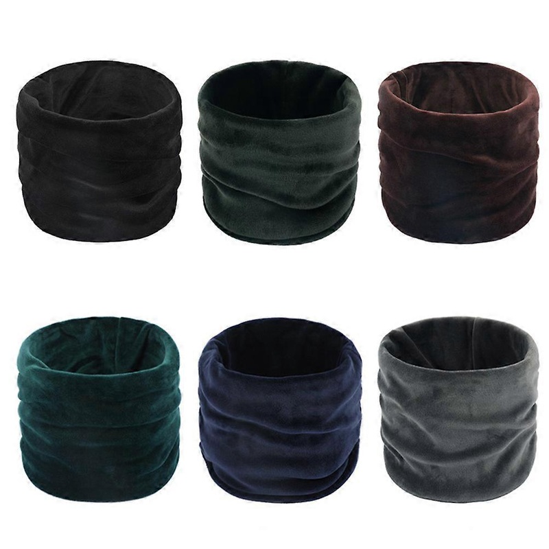 Windproof Winter Outdoor Scarf Circle Collar Scarf For Man Women Dark Green Comfortable One Set | Fruugo SG
