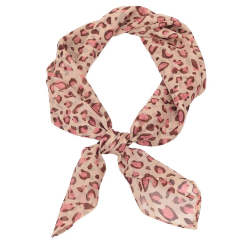 Women’s Neck Scarf Trendy Leopard Designing Thin Scarf Soft and Comfortable Bag Decorative Strap Unique Pattern  pinkyellow | Fruugo SG