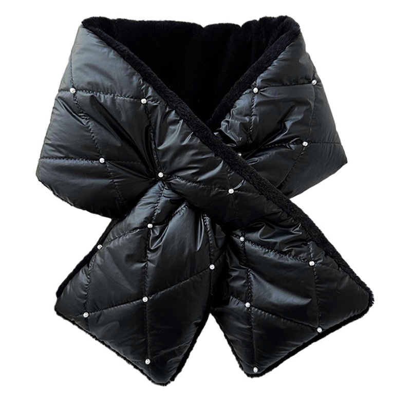 Womens Faux Furs Collar Shawl Faux Furs Scarf Wrap Evening Shawl for Winter Coat Windproof Lady Cross Scarf  Black | Fruugo SG
