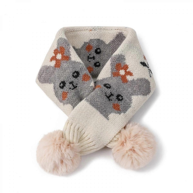And Girls Baby Winter Thick Warm Cute Autumn Boys Scarf And Scarf Wool Cartoon Christmas Scarf Grew ScarfBeige | Fruugo SG