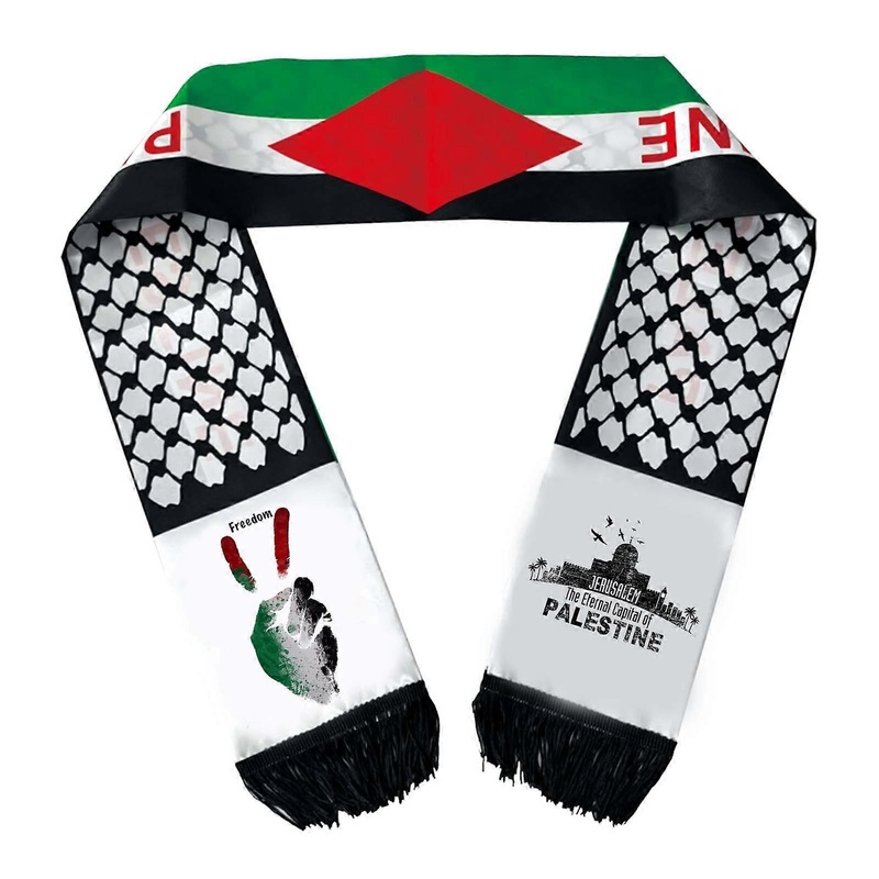 Palestine Scarf for All Age Palestine Flags Satins Scarf for Formal Event National Flags Tassels Scarf Holiday Gift | Fruugo SG