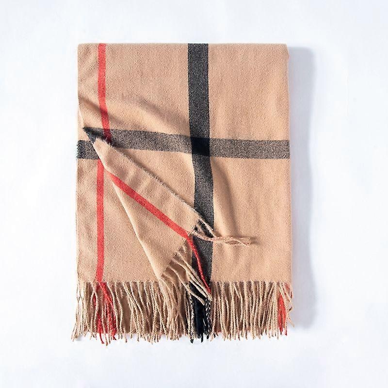 Soft Classic Check Plaid Winter Scarf for Men and Women – Warm and Stylish,Brown | Fruugo SG