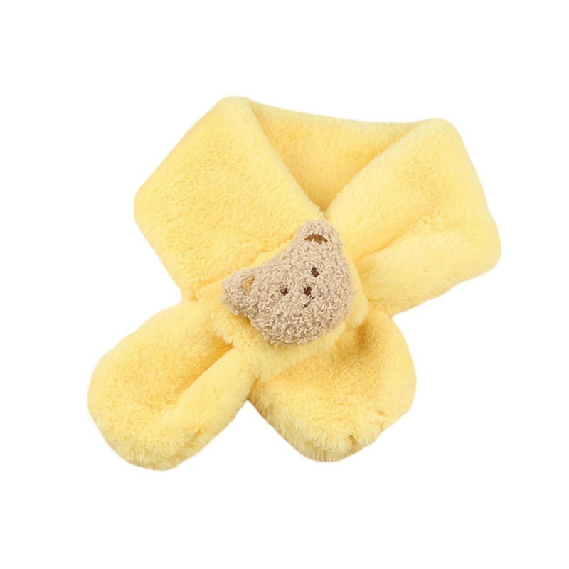 Soft Plush Children Scarf Winter Neck Warmer Cartoon Designs Scarf Fake Rabbit Hair for Boys & Girls Perfect for Winter  Yellow | Fruugo SG