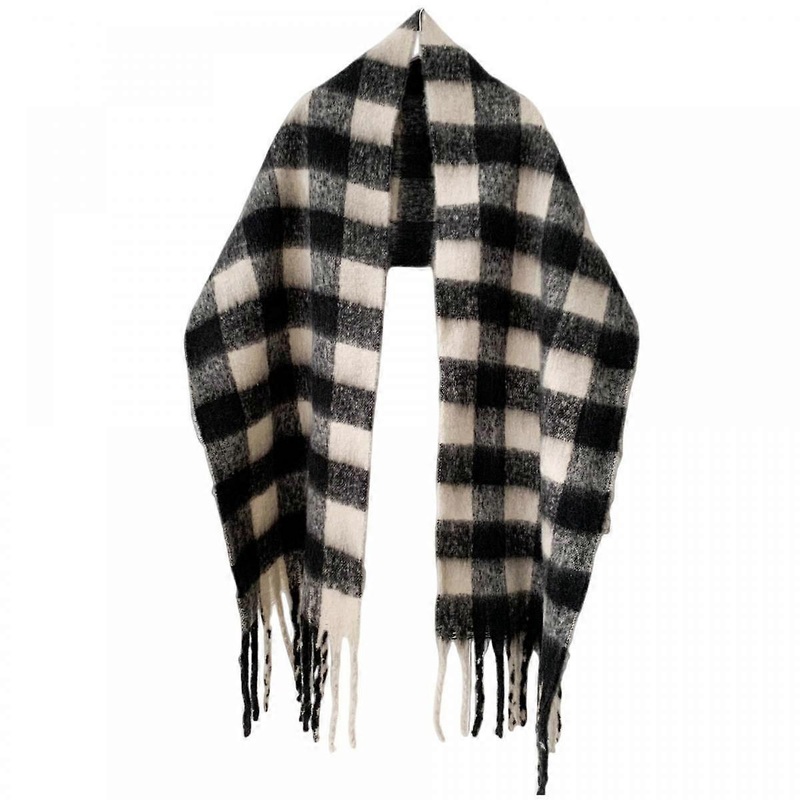 Soft & Warm Tartan Plaid Checked Cashmere Feel Winter Scarf UnisexBlack | Fruugo SG