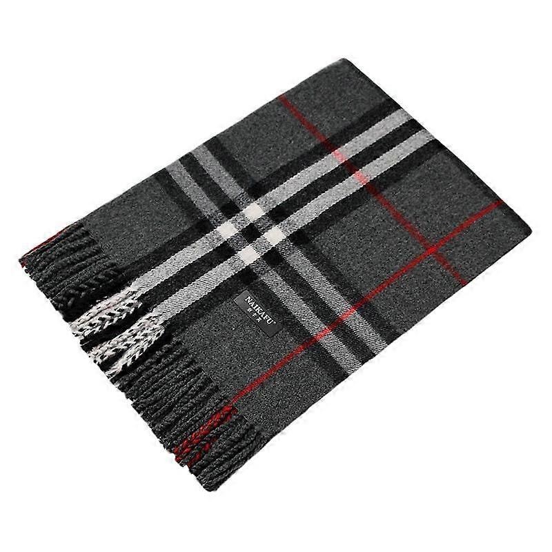 Super Soft Classic Cashmere Feel Winter Scarf Shawl Dual Purpose (dark grey and white) | Fruugo SG