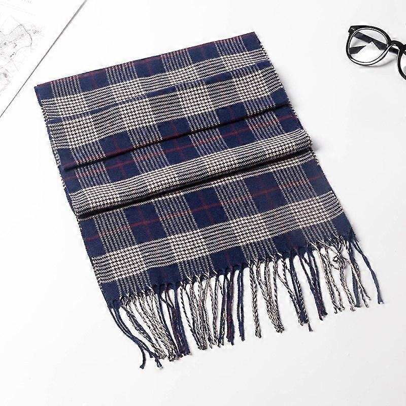 Super soft classic literary plaid imitation cashmere feel winter scarf thickened and warm all-match (315) | Fruugo SG