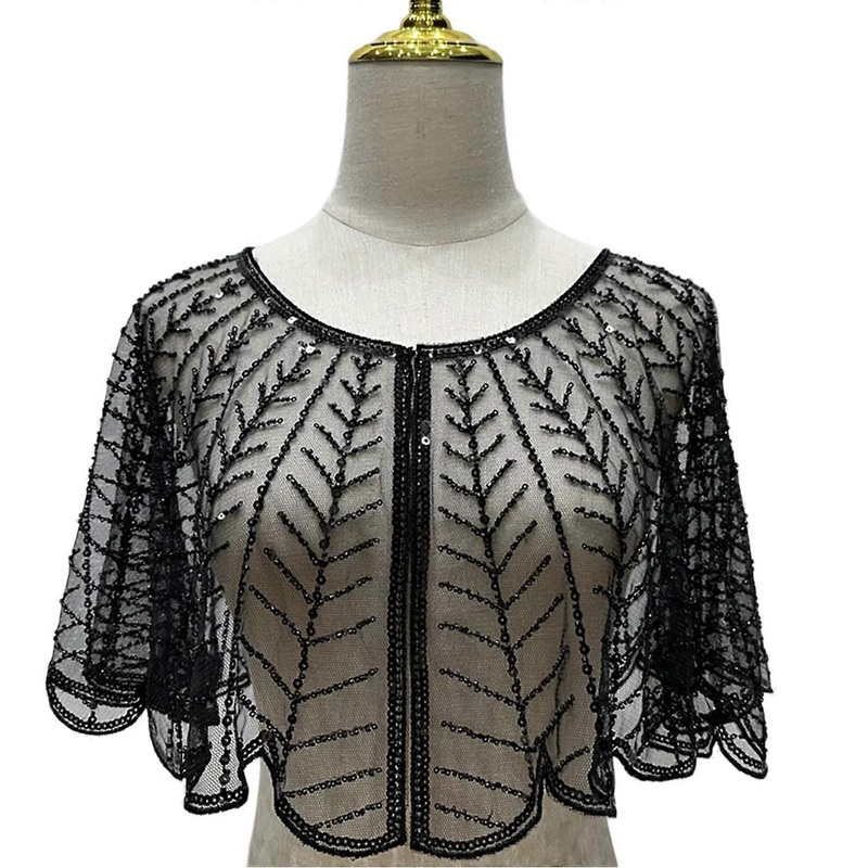 Trendy Versatiles Shawl with Sequins Minimalists Sunscreen Trendy Shawl for Parties and Casual Wear  Black | Fruugo SG