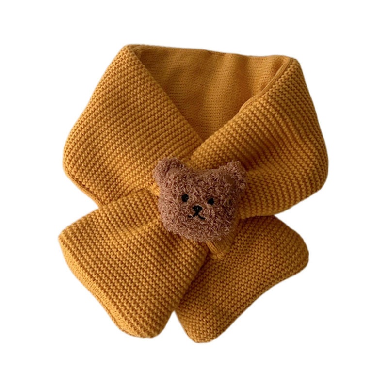 Warm Winter Scarves Children Scarf Soft Wool Thicken Neck Cover Neckerchief Outdoor Cute Bear Scarf for Kids Boys Girls  Yellow | Fruugo SG
