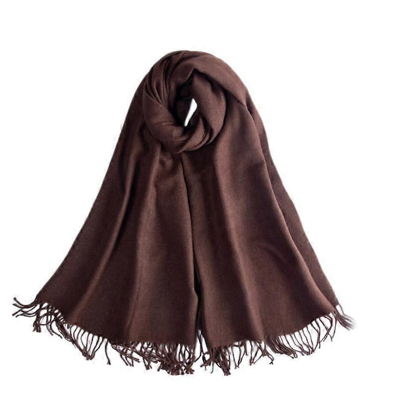 Winter Tartan Scarf – Women Long  Scarves Warm Wool British Style Spinning Tassel Shawl Stole For Women Ladies,Brown | Fruugo SG
