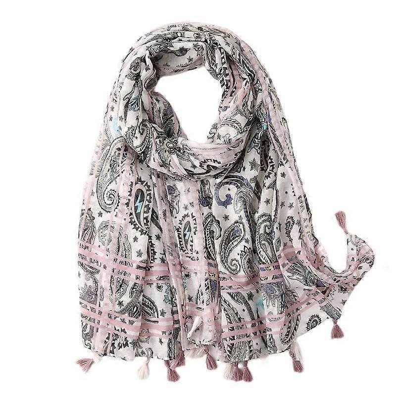 Women’s Boho Scarf Lightweight Floral Print Scarf Fall/Winter Fashion Fringe Scarf Shawl,Birthday Gift,Christmas Gift-SL2003-004 Pink | Fruugo SG