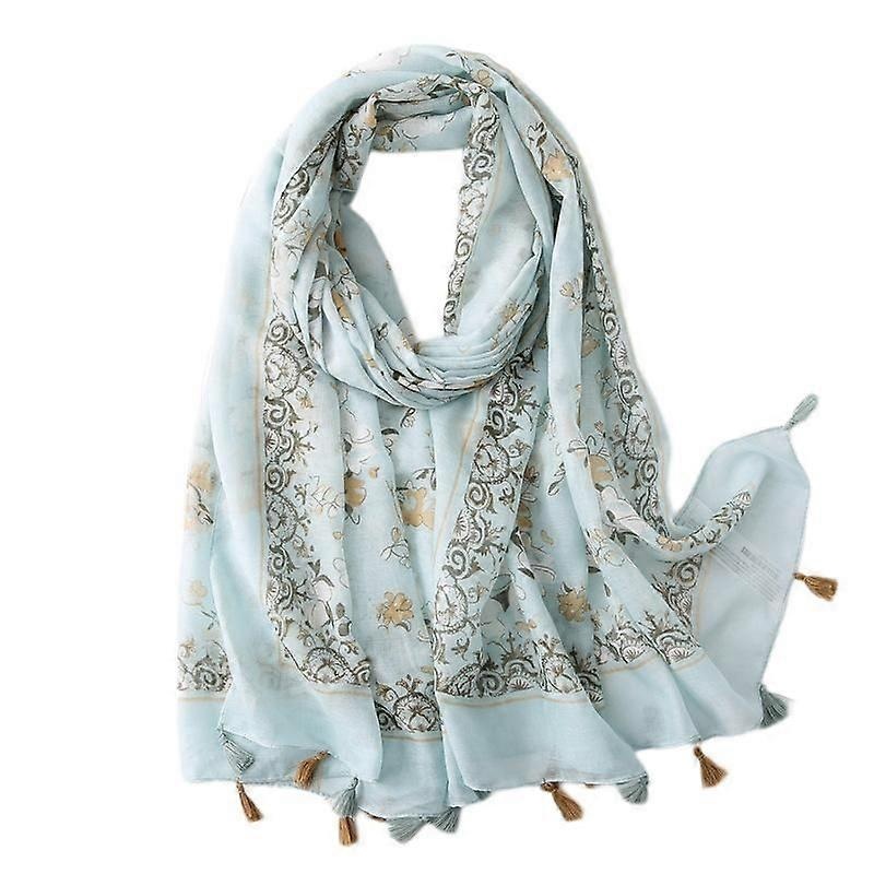 Women’s Boho Scarf Lightweight Floral Print Scarf Fall/Winter Fashion Fringe Scarf Shawl,Birthday Gift,Christmas Gift-SL2003-005 | Fruugo SG