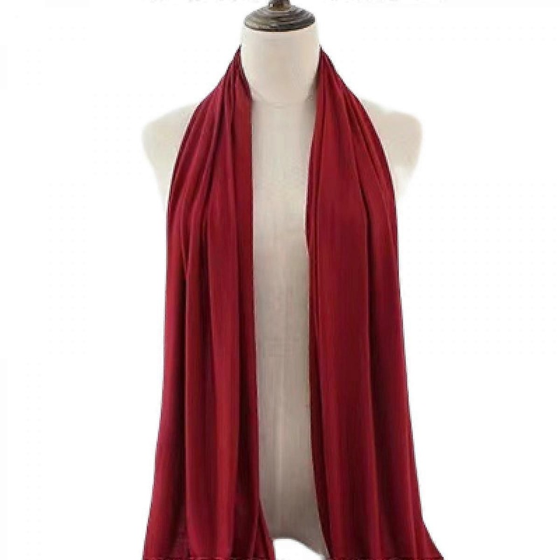 Women’s Warm Long Shawl Winter Warm Large Scarf Pure ColorRed | Fruugo SG
