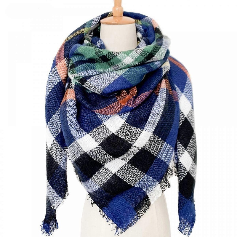 Women Tartan Scarf – Winter Long Scarves Plaid Warm Wraps Wool British Style For Ladies Spinning Tassel Shawl Long Stole,18 | Fruugo SG