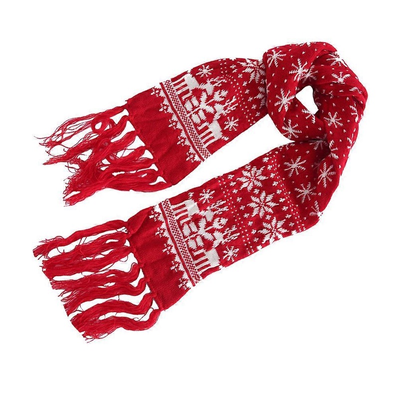 Women Winter Scarf Christmas Theme Cold Protection Warm Long Woolen Scarf Xmas Present .00X18.00X0.30CM 1Pcs | Fruugo SG