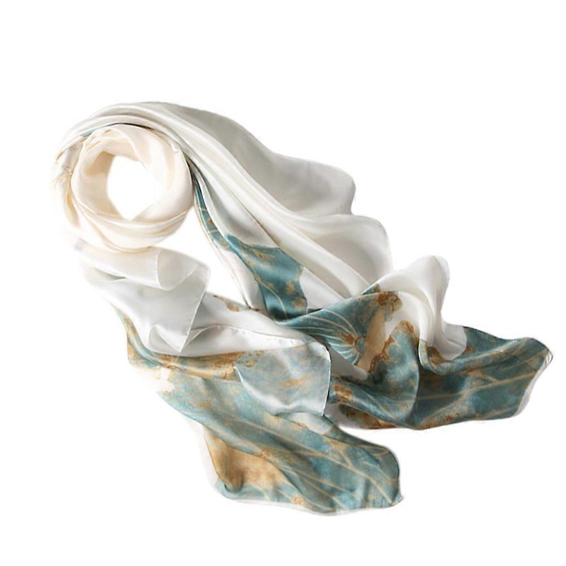 1pc Creative Ethnic Simulation Scarf Water Lily Scarf Simulation Silk Shawl | Fruugo SG