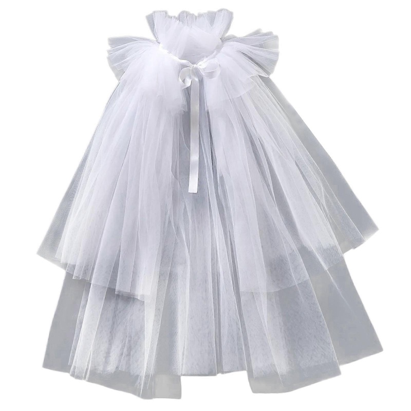Bridal Wrap Shawl Poncho Multilayer Shoulder Jewelry for Music Festival Costume Shawl Stage Elegant Costume  White | Fruugo SG