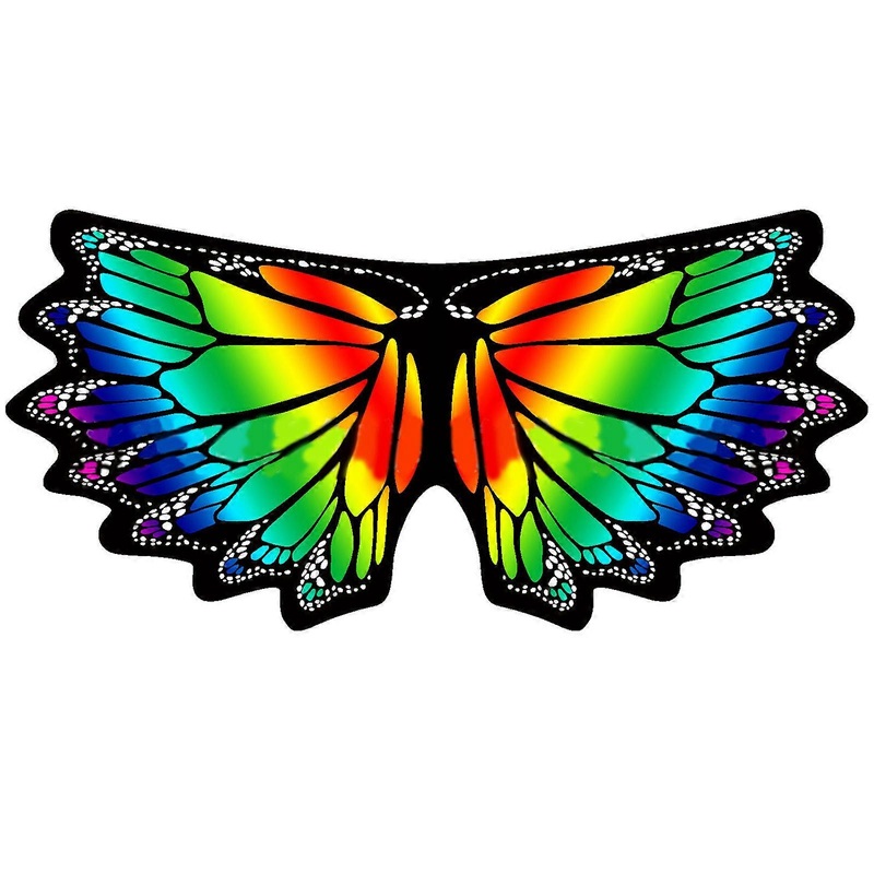 Christmas Girl Cloak Soft Shawl Kids Dress Birthday Party Butterfly Wing Wrap Princesses Costume Carnivals Halloween Cape  red green color grad | Fruugo SG