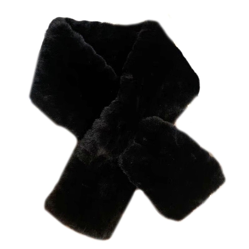 Furry Plush Scarf for Women Soft Thicken Crossed Neck Scarf Neck Warmer Student Winter Autumn Outdoor Activity Neck Wrap | Fruugo SG